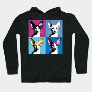 Oriental Short Hair Pop Art - Cat Lovers Hoodie